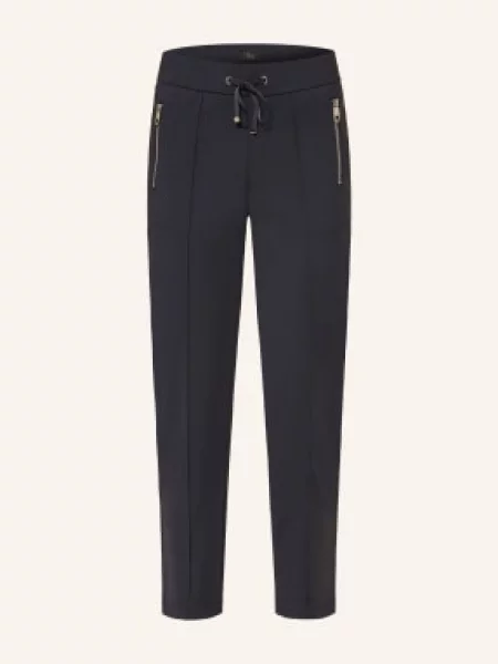 S.Oliver Black Label Kalhoty Ve Stylu Joggingových Kalhot tmavě modrá černé