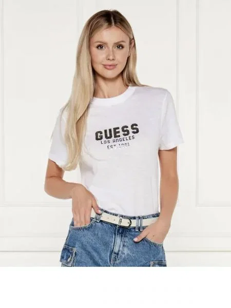 GUESS Tricou alb