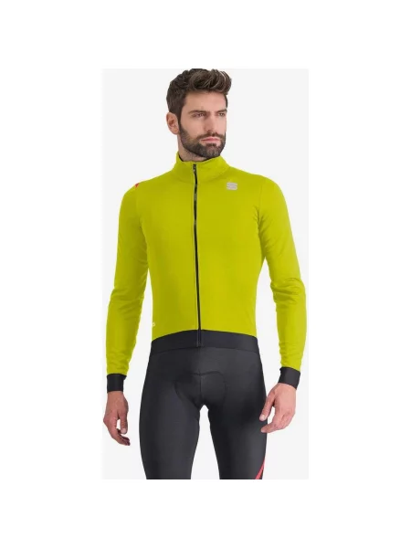 Kurtka cienka wiatrówka Sportful Fiandre Pro Medium GORE-TEX INFINIUM™ limonkowa zieleń S czarna