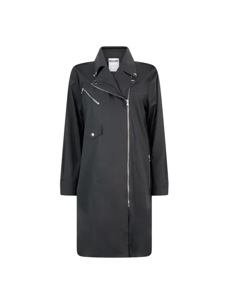 Długi płaszcz Moschino czarny