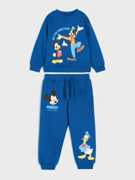 Sinsay komplet: mikina a kalhoty Mickey Mouse námořnická modrá