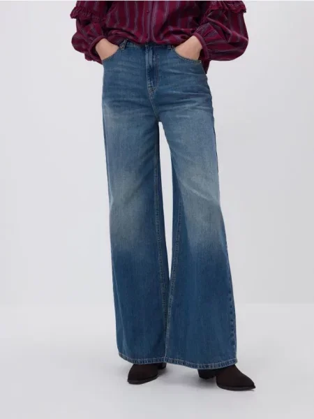 Reserved Потерті джинси широкого крою indigo jeans 