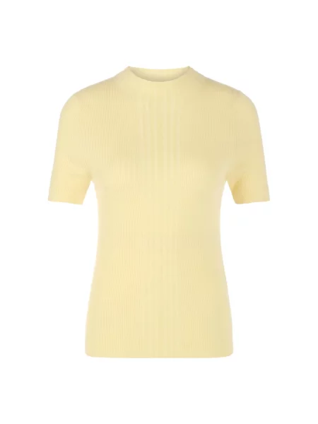 Krótki sweter Marc Cain wełniany żółty
