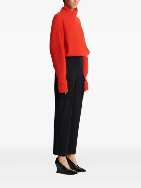 Pantaloni cargo Balmain de lână negru