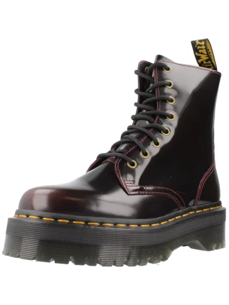 Botki Dr. Martens skórzane czerwone
