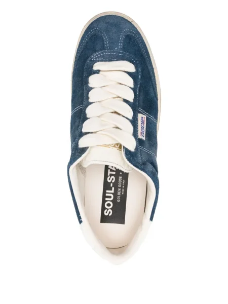 Велурени маратонки Golden Goose синьо