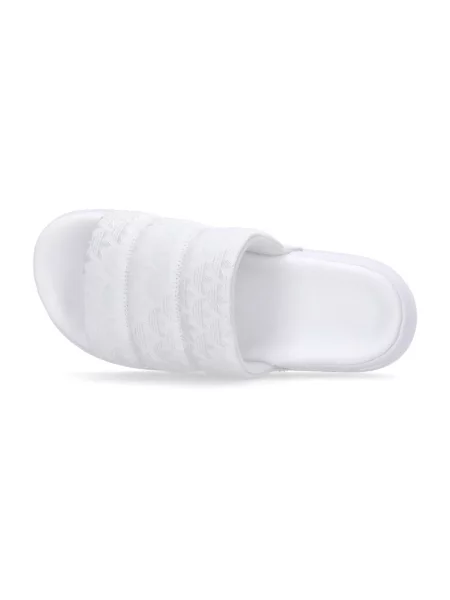 Klapki Adidas żakardowe biznesowe białe
