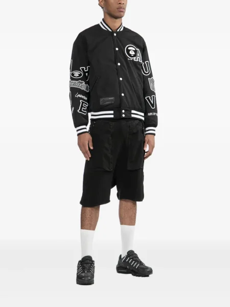 Geacă Aape By A Bathing Ape cu broderie negru
