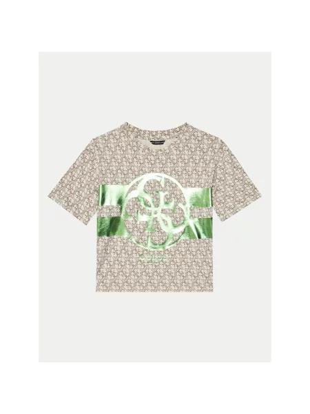 Guess Majica Regular Fit bež