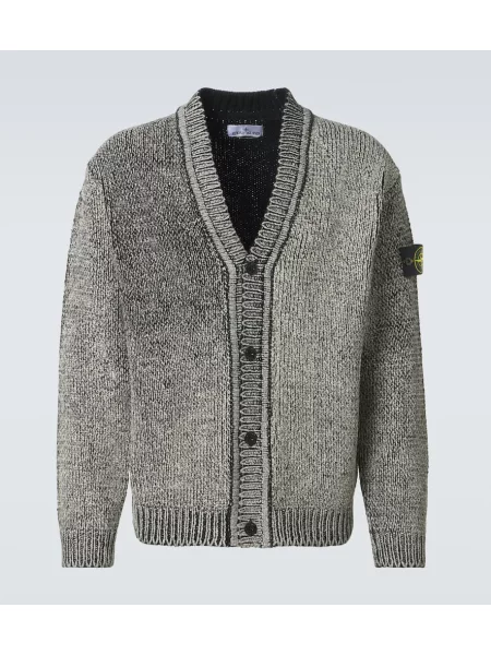 Cardigan Stone Island cu strasuri gri