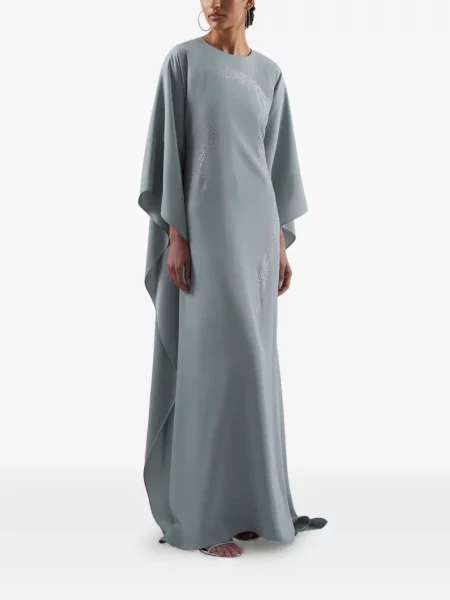 Stras rochie maxi Taller Marmo albastru