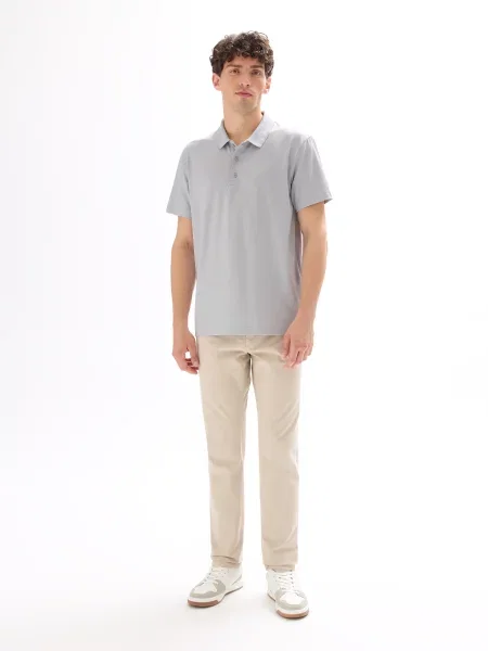 Tricou polo Celio gri