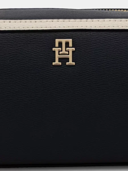 Torebka crossbody Tommy Hilfiger skórzana niebieska