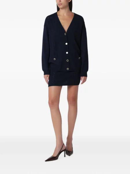 Cardigan Alessandra Rich tricotate albastru