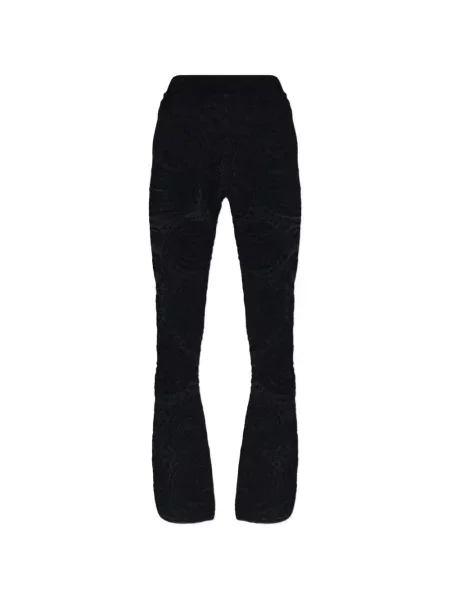 Pantaloni Etro cu model paisley evazate negru