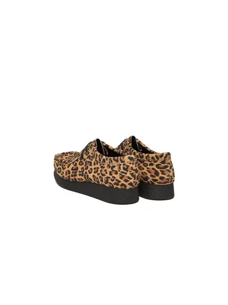 Semišové leopardí polobotky Clarks hnědé