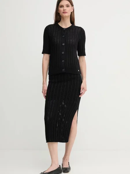 Спідниця Dkny midi олівець чорний