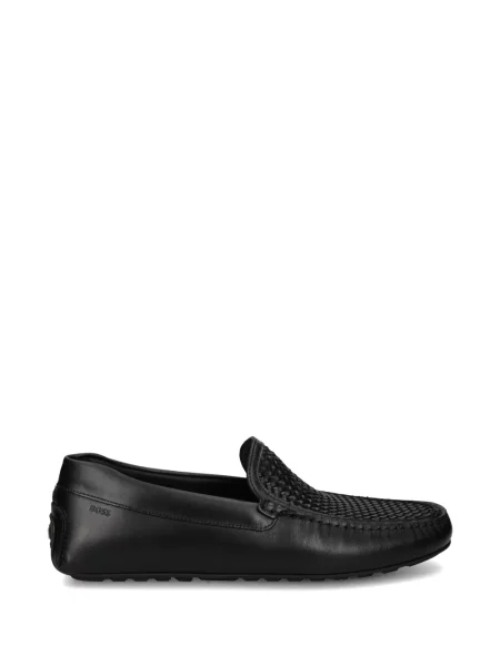 Pantofi loafer Boss din piele negru
