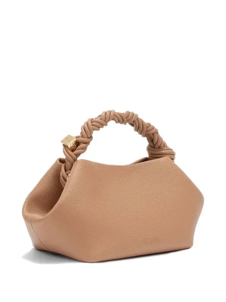 Geantă shopper Ganni maro