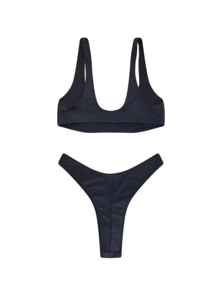 Bikini Venuja cu talie înaltă negru