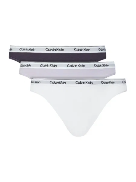 Прашки Calvin Klein Underwear 3 броя лилаво виолетово