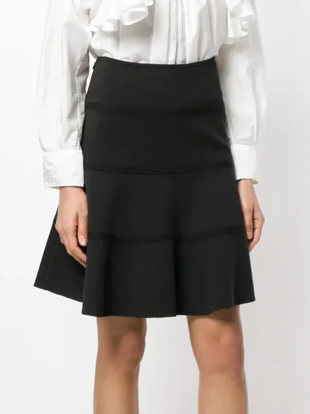 Krajkové sukně Alaïa Pre-owned černé