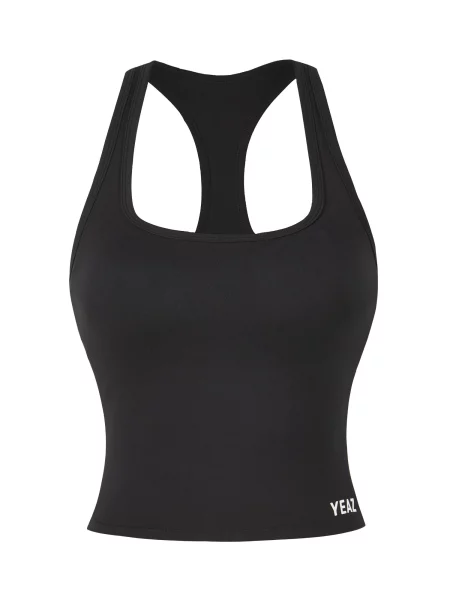 YEAZ Sport top CRUSH negru alb