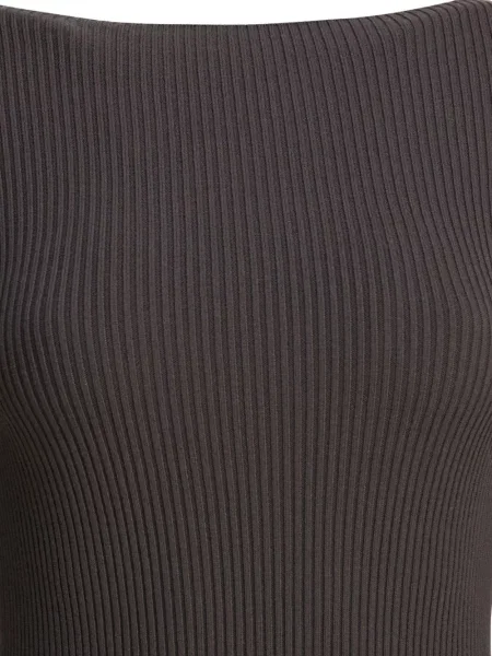Rochie midi Rick Owens până la genunchi de costum gri