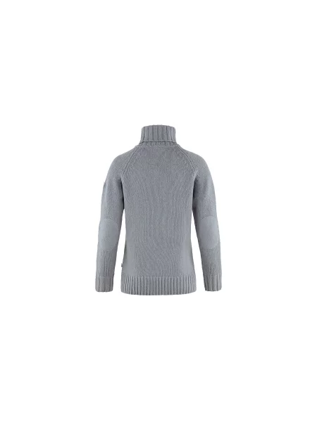 Fjällräven Övik Cable Knit Roller Neck W Kobiety Bluzy i bluzy z kapturem Fjällräven Size: L szary