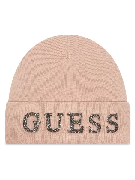 Шапка Guess розовая