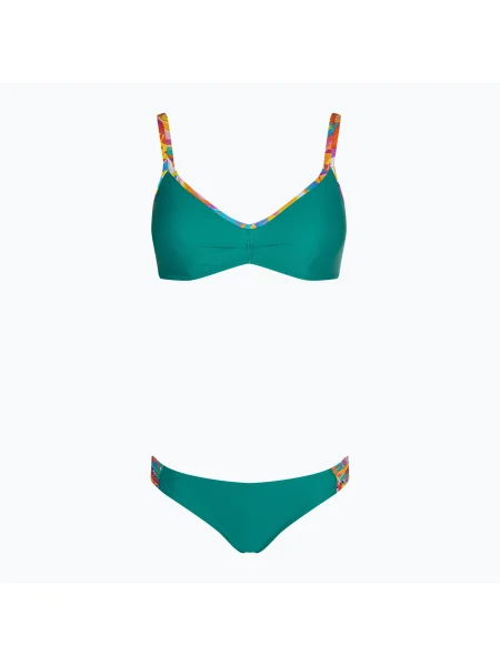 Olcsóbban. Női kétrészes fürdőruha Banana Moon Tyezumma Watercolor vert. Méret: Xs Fr zöld