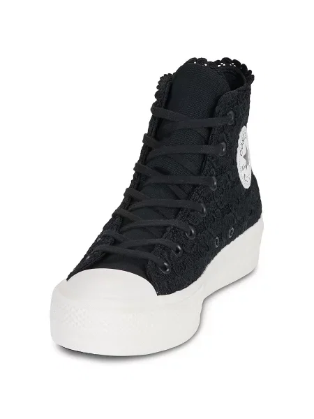 Členkové topánky Converse čierna