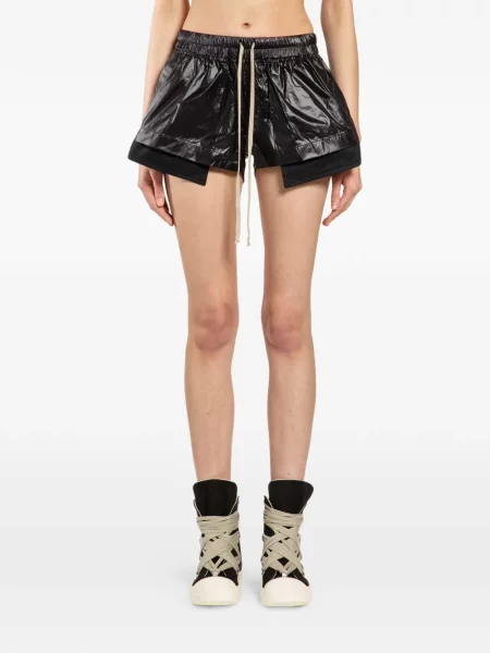 Șnur de strângere pantaloni scurți Rick Owens Drkshdw negru