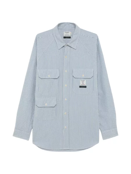 Cămașă cu dungi Engineered Garments albastru