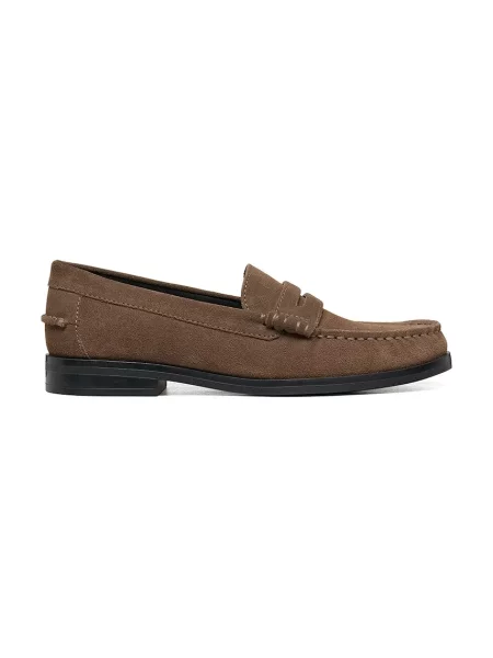 Geox loafers slip-on pentru femei din piele întoarsă D NOEMEN maro