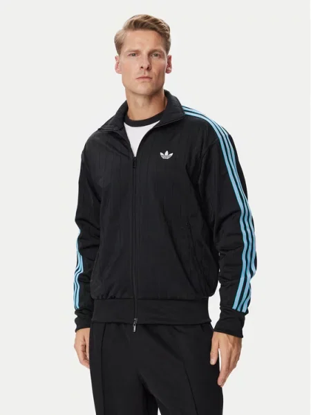 ADIDAS ORIGINALS Ζακέτα φούτερ Firebird αζούρ μαύρο