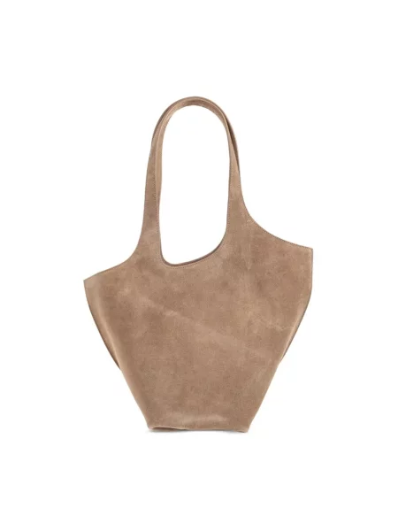 Torebka skórzana The Attico skórzana brązowa