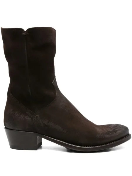 Botine Pantanetti din piele de căprioară cowboy maro