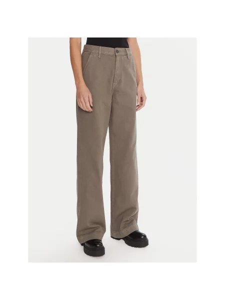 G-Star Raw Medžiaginės kelnės Deck Wide Leg žalia
