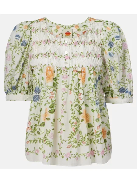 Bluză Farm Rio cu model floral alb