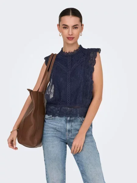 ONLY Bluză ONLKARO marin albastru