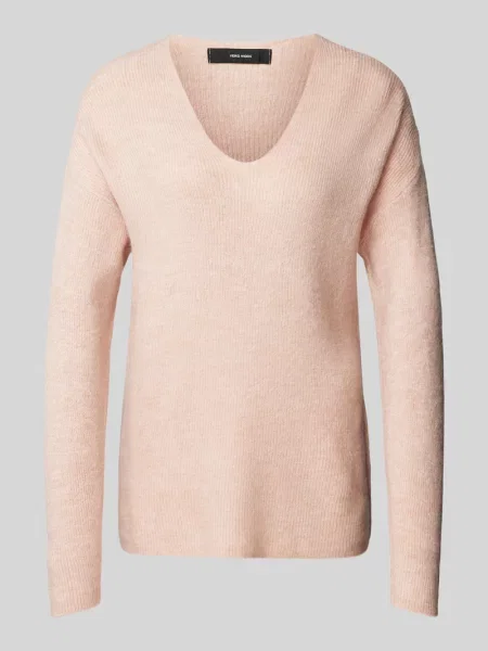 Sweter z dzianiny z fakturowanym wzorem model ‘CREWLEFILE’ Vero Moda
