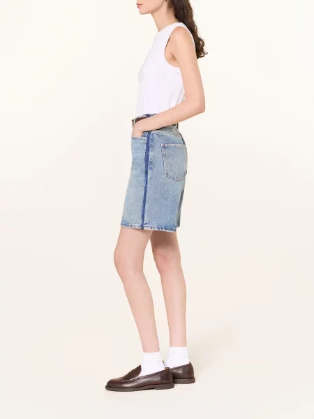 7 For All Mankind Džínové Šortky Lola light blue modré