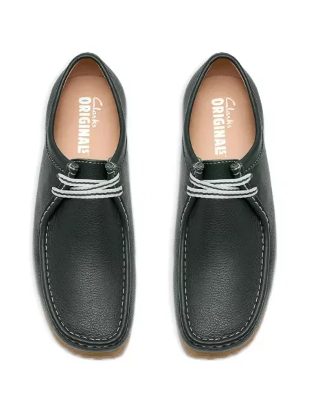 Кожени пустинни ботуши Clarks Originals зелено