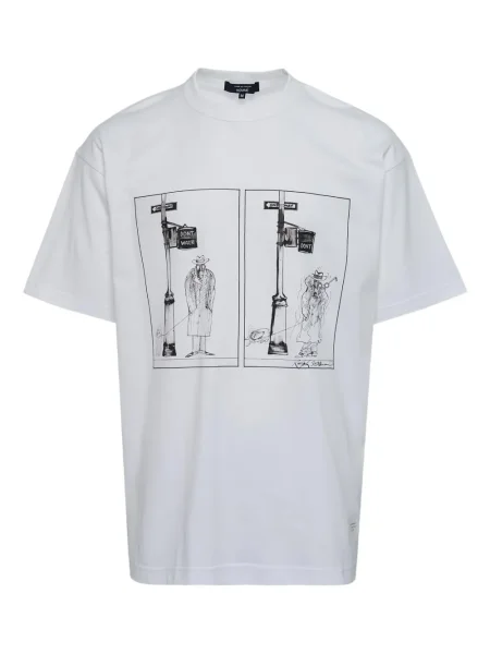 Tricou Comme Des Garçons Homme cu imagine alb