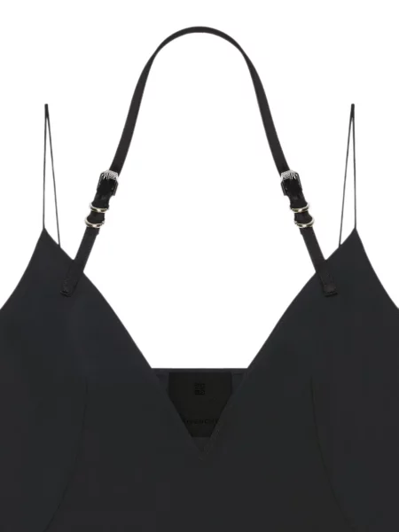 Top Givenchy cu decolteu în V negru