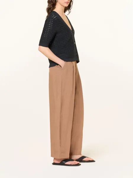 Opus Pants Kalhoty Moira hnědá