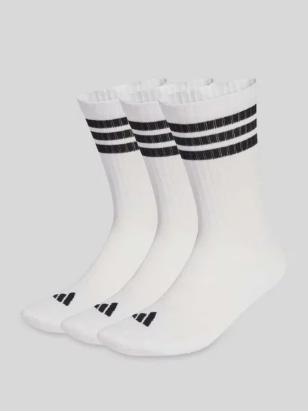 Skarpety z mieszanki bawełny w zestaw 3 szt. Adidas Sportswear białe