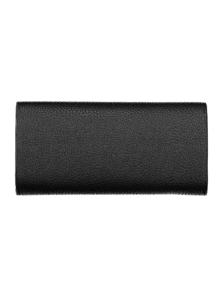Lniany portfel Tommy Hilfiger czarny