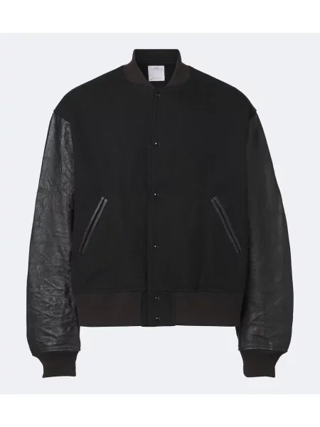 Geanta de piele Visvim negru